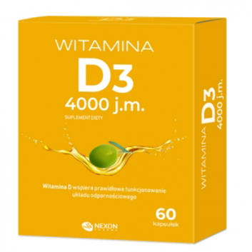 Witamina D3 4000 j.m. 60 kapsułek