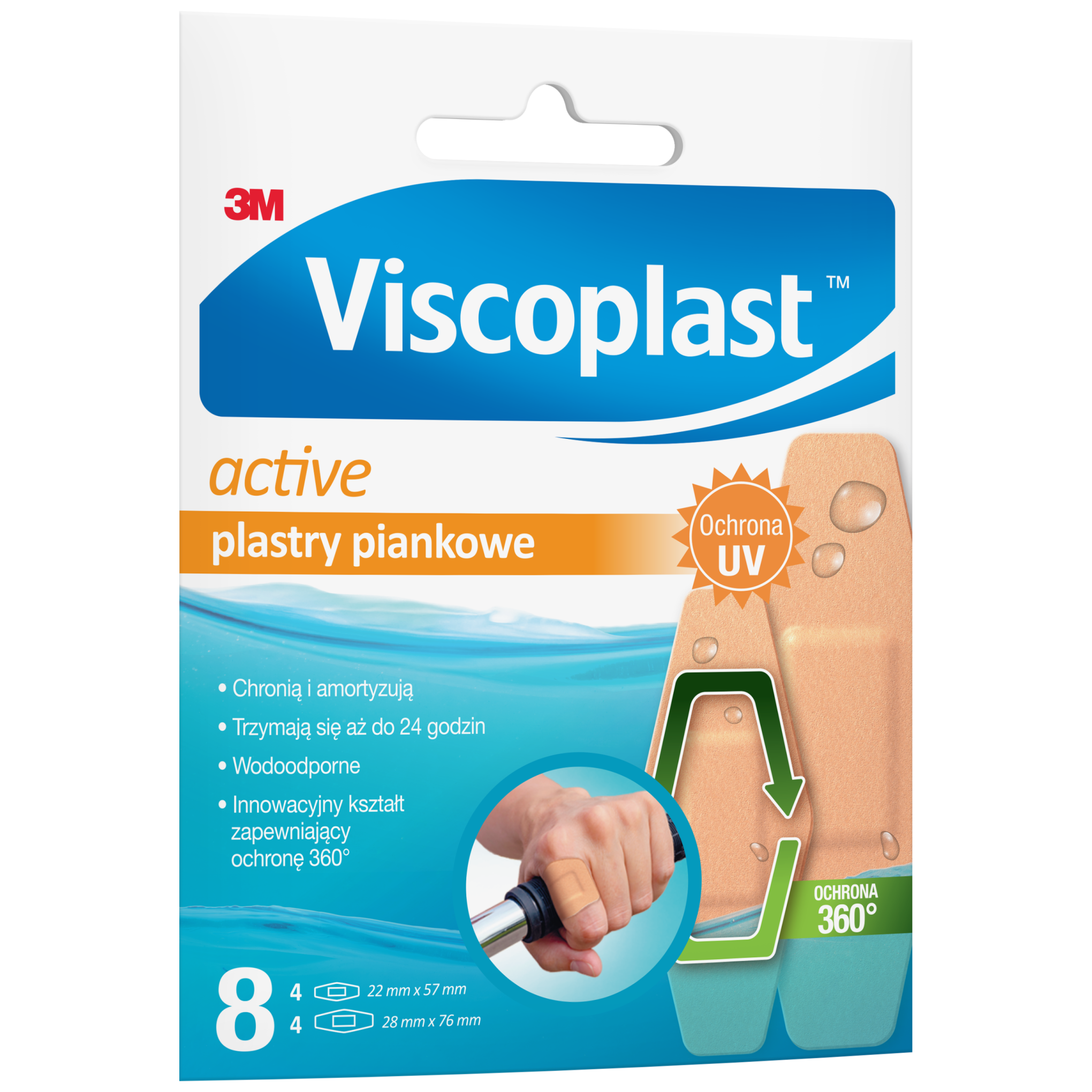 Viscoplast Active plastry piankowe 8 sztuk