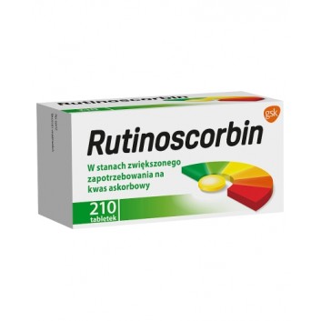 Rutinoscorbin 25 mg + 100 mg 210 tabletek