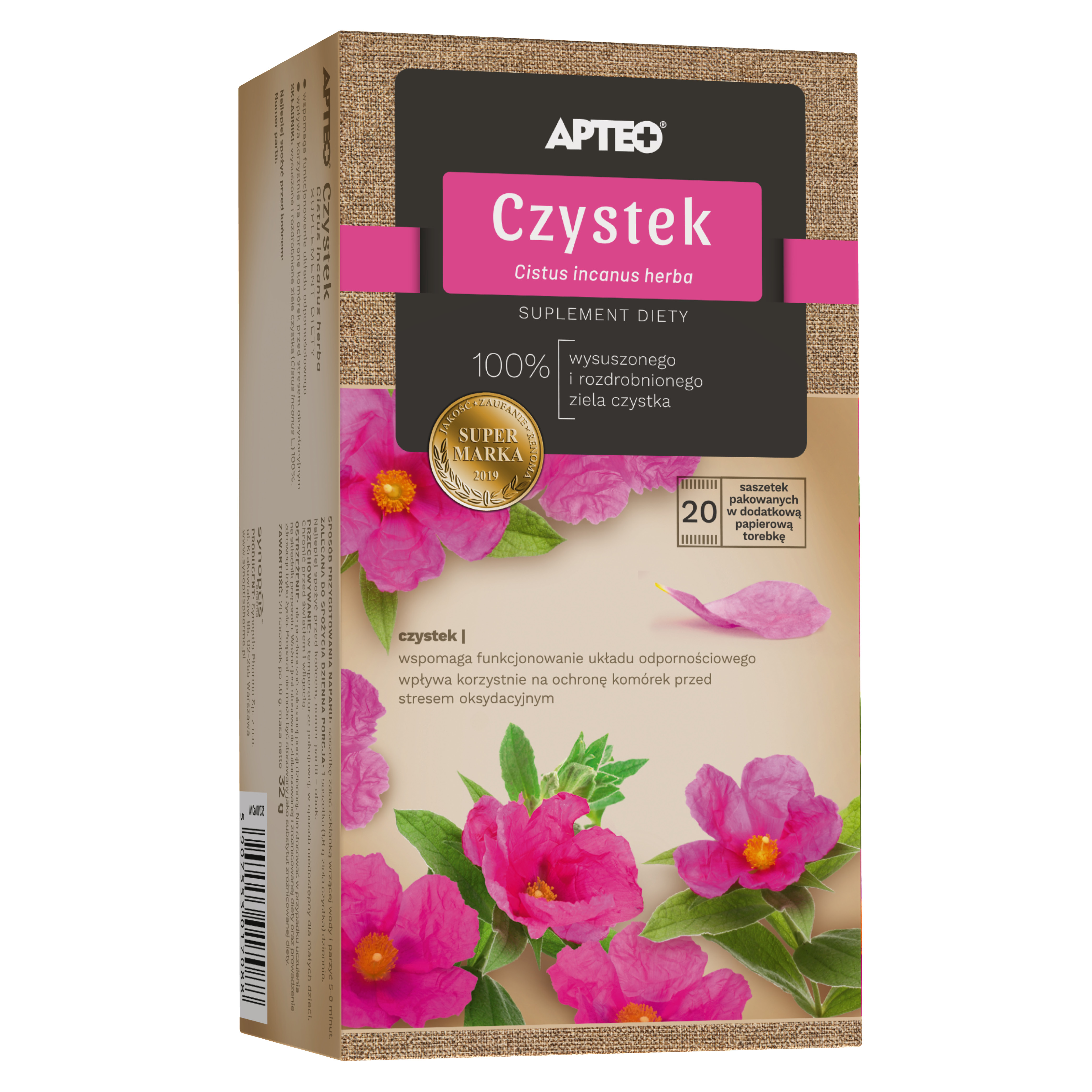 Apteo Natura Czystek 20 saszetek zdjęcie