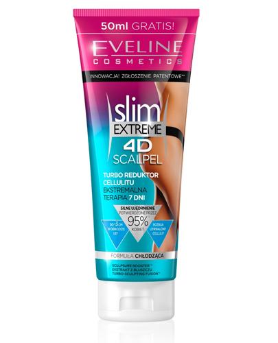 Eveline Cosmetics Slim Extreme 4D Scalpel Potrójnie skoncentrowany turbo reduktor cellulitu, 250 ml, cena, opinie, efekty zdjęcie