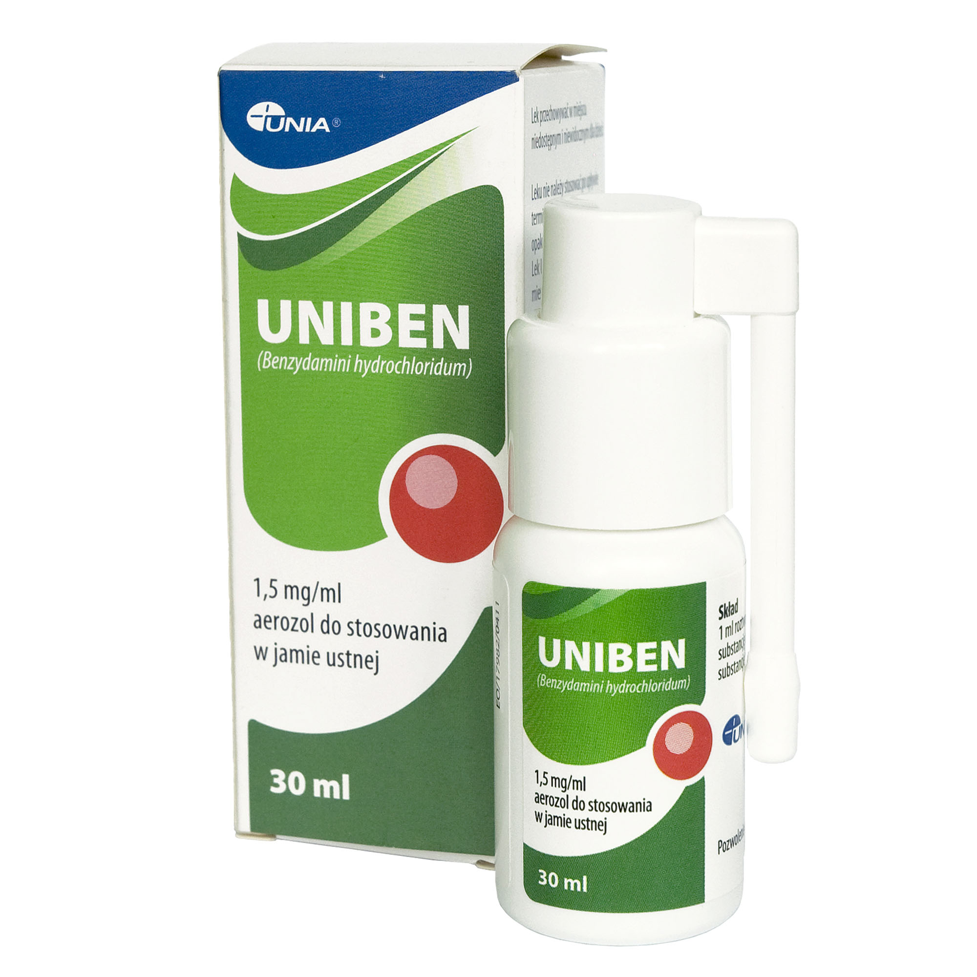 Uniben 1,5 mg/ml aerozol 30 ml zdjęcie