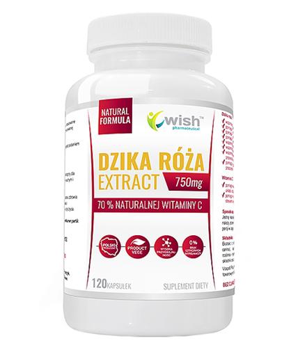 Wish Dzika Róża Extract 750 mg -  120 kaps. - cena, opinie, właściwości zdjęcie