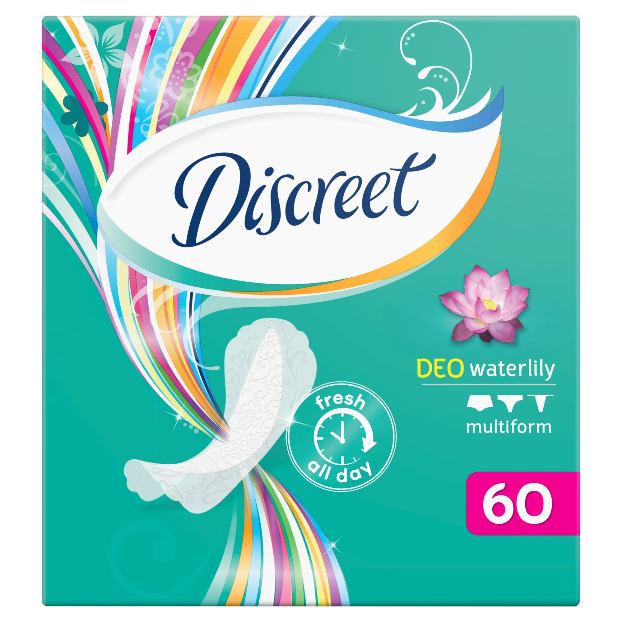 Discreet Multiform Waterlily Wkładki higieniczne, 60 sztuk zdjęcie