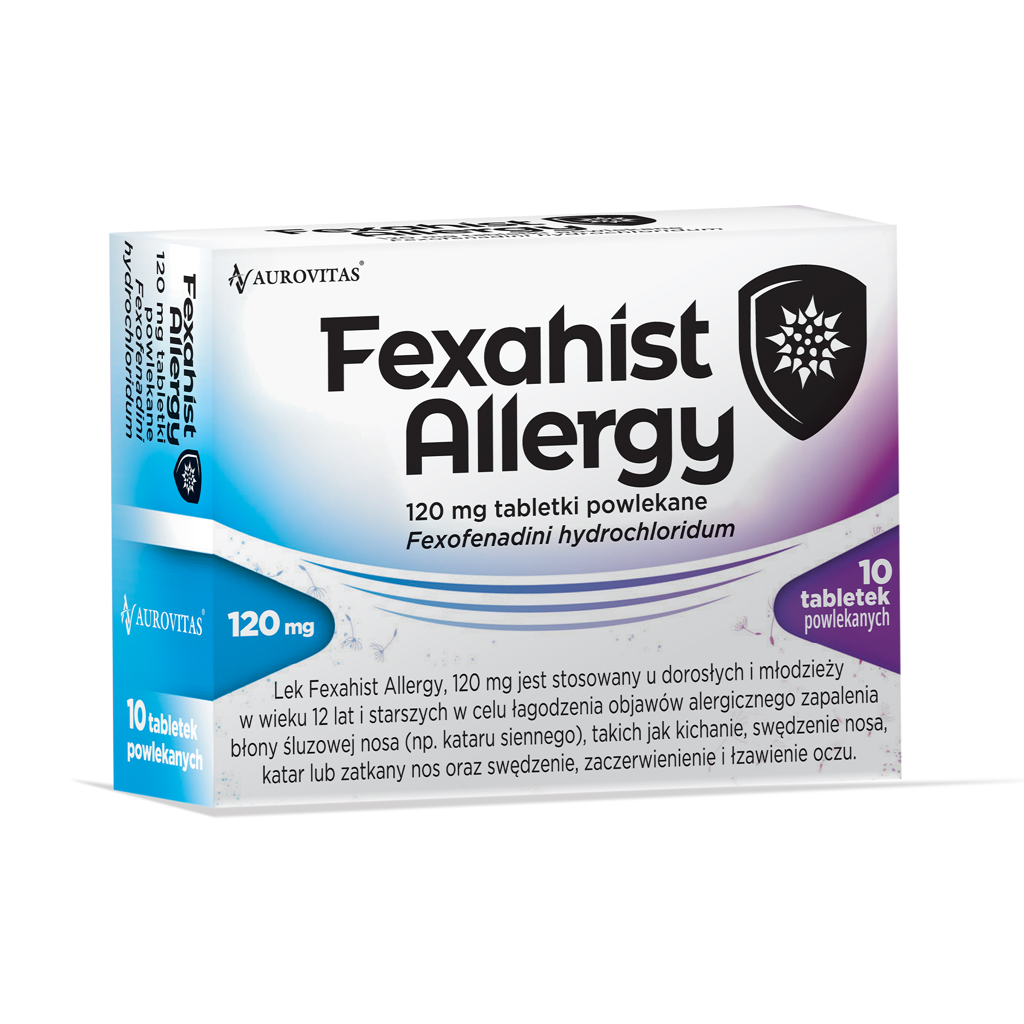 Fexahist Allergy, 120 mg, tabletki powlekane, 10 sztuk zdjęcie