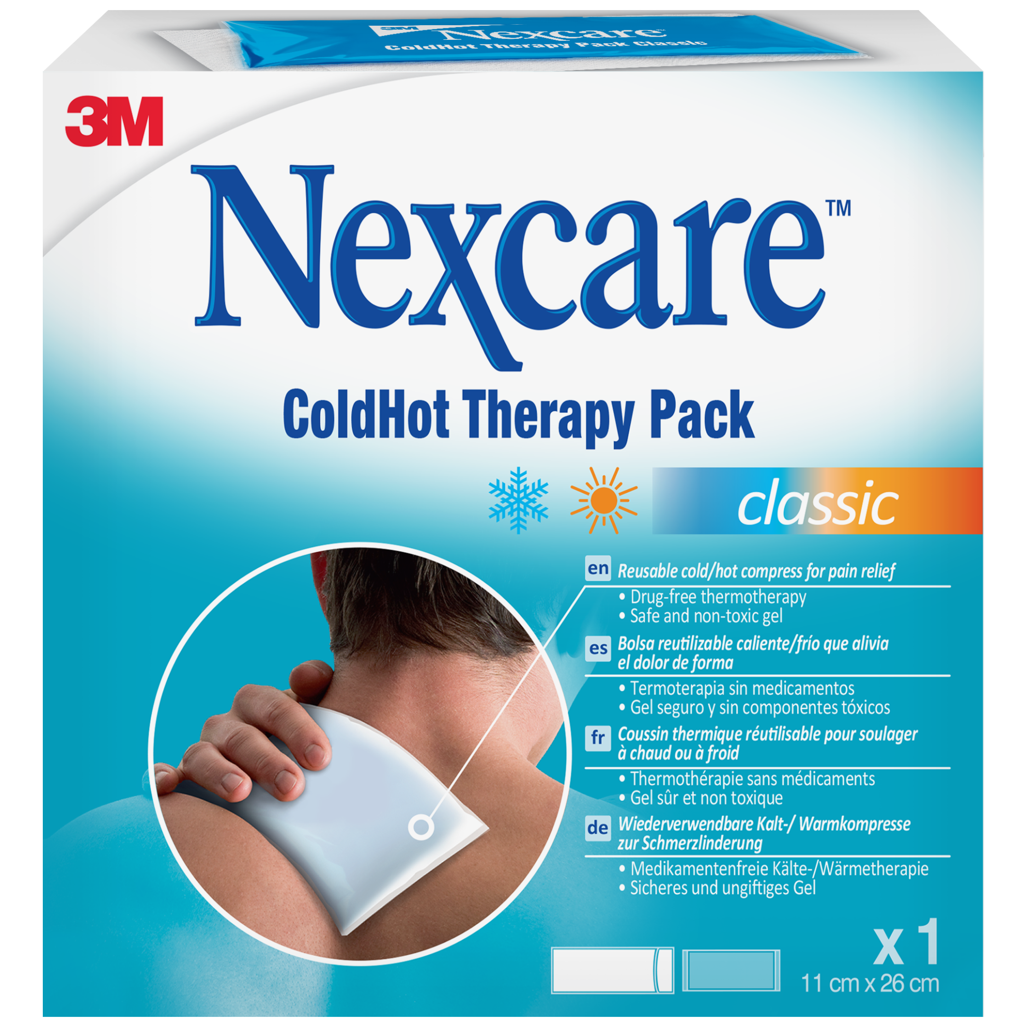 Nexcare ColdHot Therpay Pack Classic zimno-ciepły okład 11cm x 26cm 1 sztuka