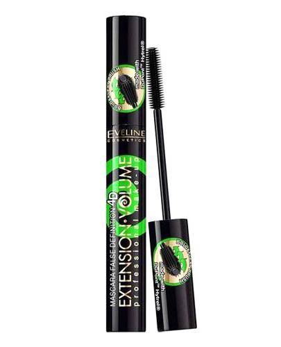 EVELINE COSMETICS EXTENSION VOLUME Tusz do rzęs ekstremalne wydłużenie i podkręcenie BLACK - 10 ml zdjęcie