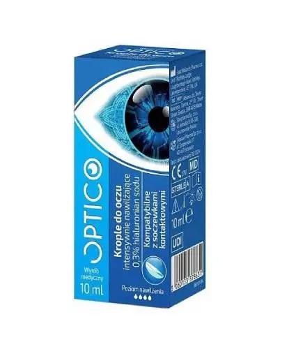 Optico, Krople do oczu intensywnie nawilżające, 10ml zdjęcie