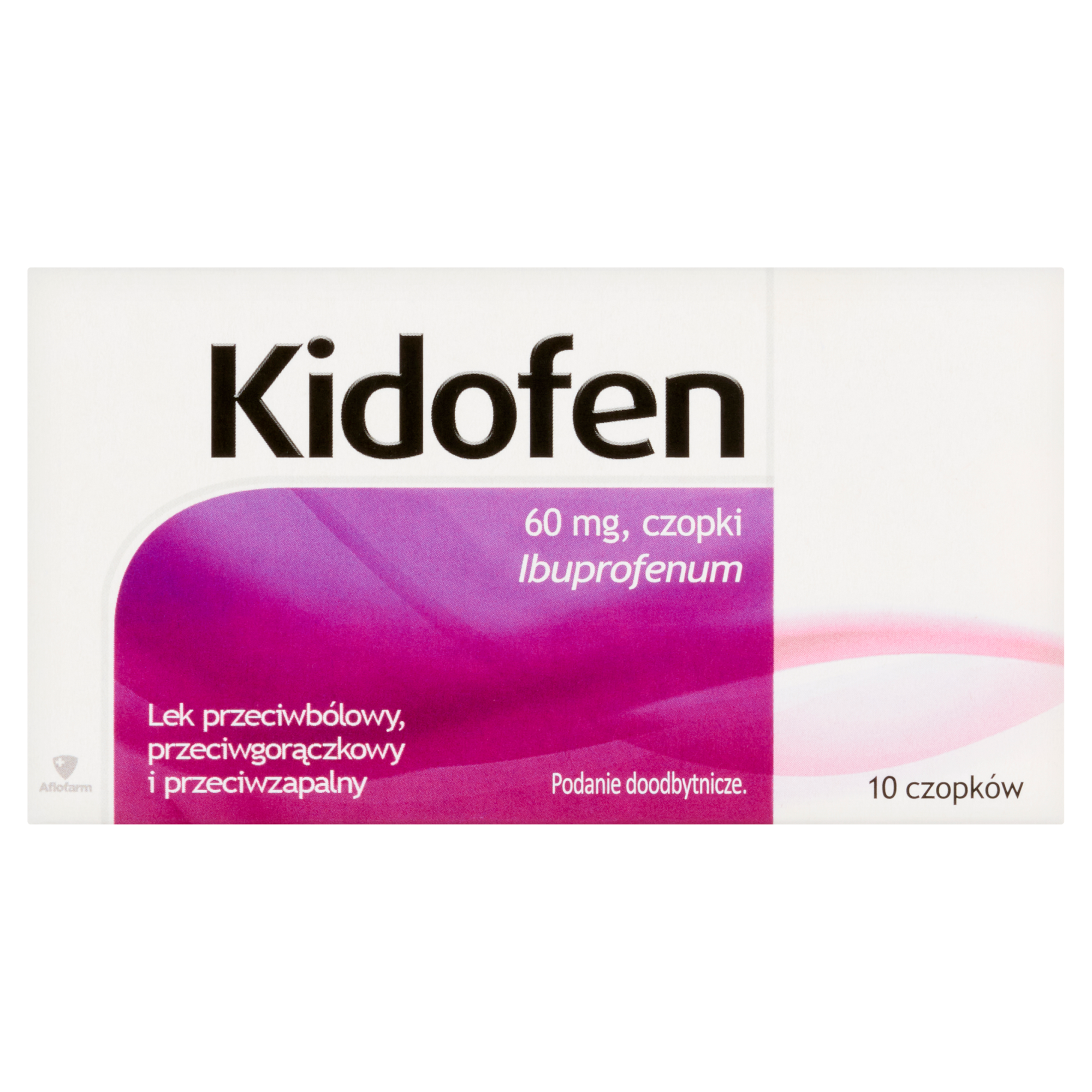 Kidofen, czopki 60 mg, 10 sztuk zdjęcie