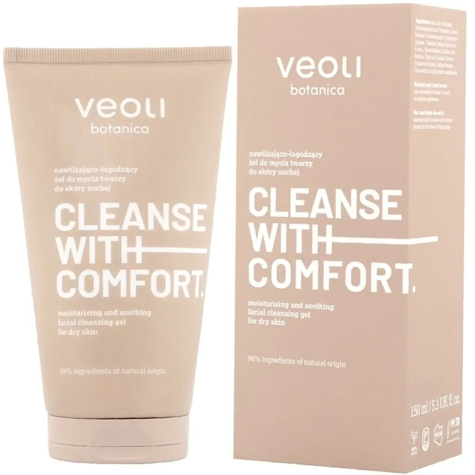 Veoli Botanica Cleanse with Comfort – żel do mycia twarzy, 150 ml zdjęcie