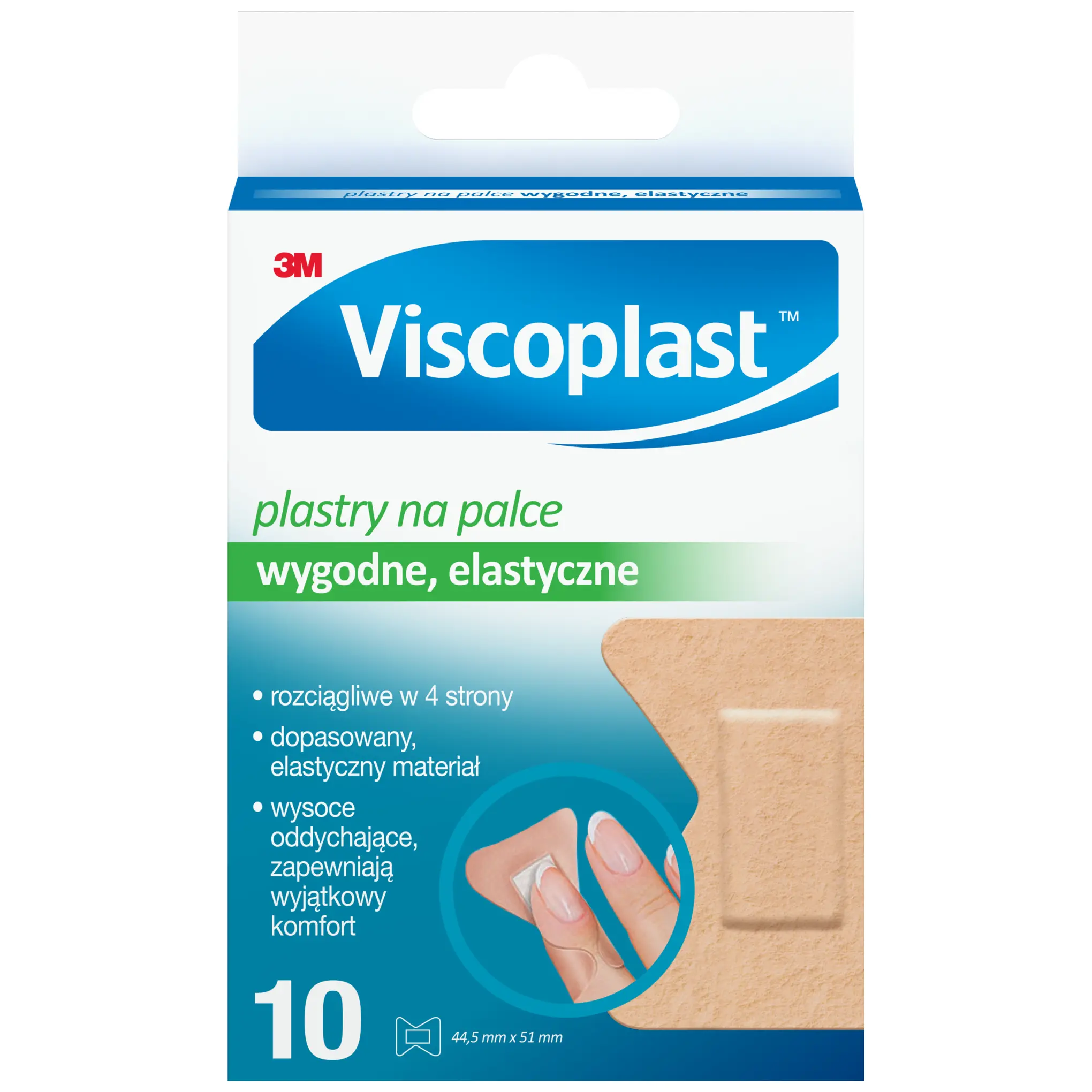 Viscoplast plastry na palce 44,5 mm x 51 mm 10 sztuk zdjęcie
