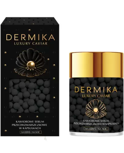 Dermika Luxury Caviar kawiorowe serum przeciwzmarszczkowe w kapsułkach na dzień i na noc 60 g zdjęcie