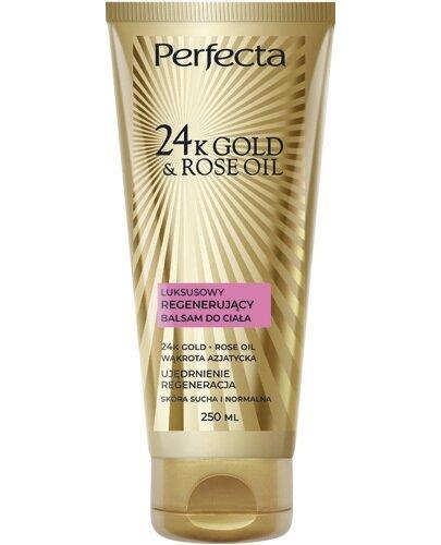 Perfecta 24k Gold & Rose Oil Luksusowy regenerujący balsam do ciała, 250 ml zdjęcie