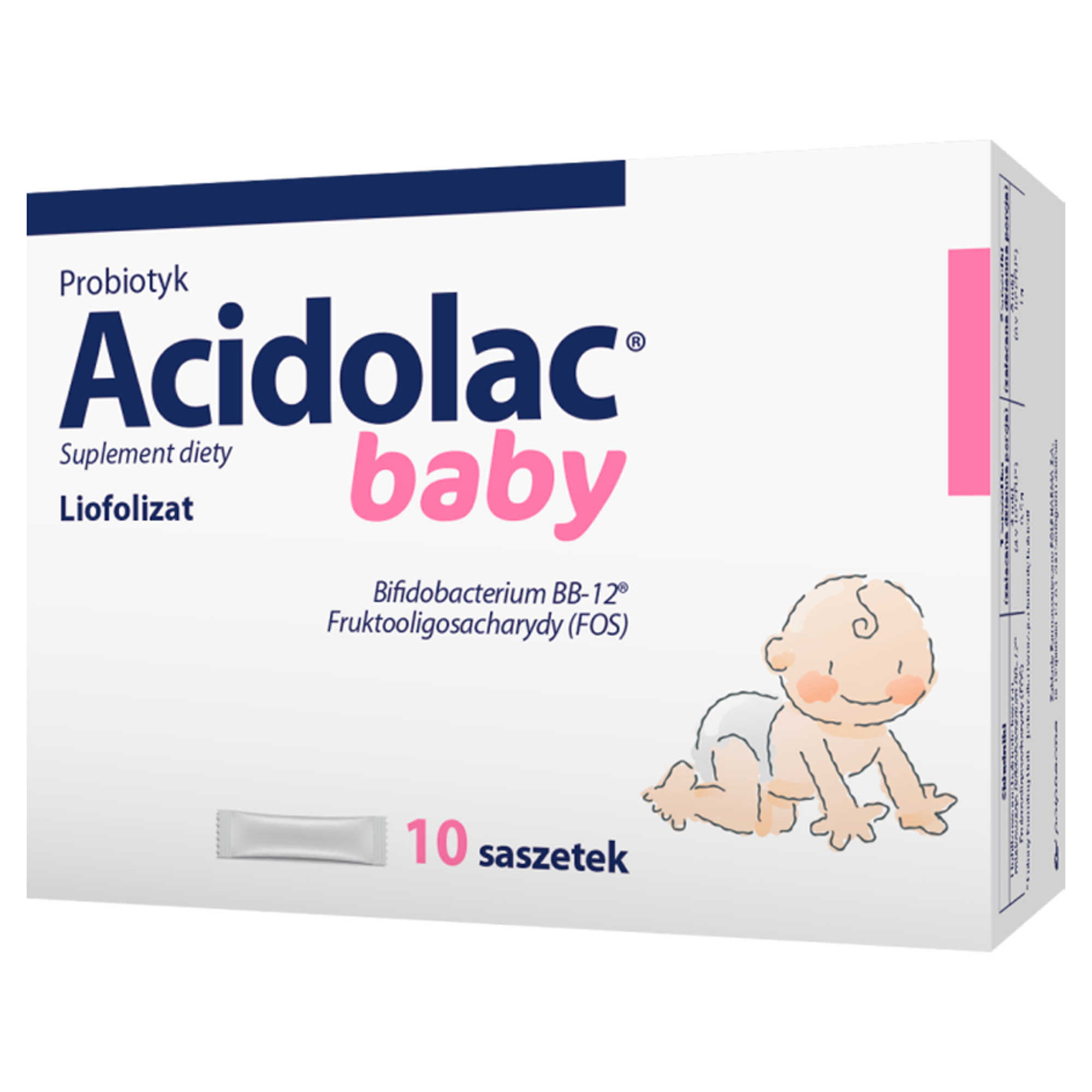 Acidolac Baby dla niemowląt i dzieci 10 saszetek zdjęcie