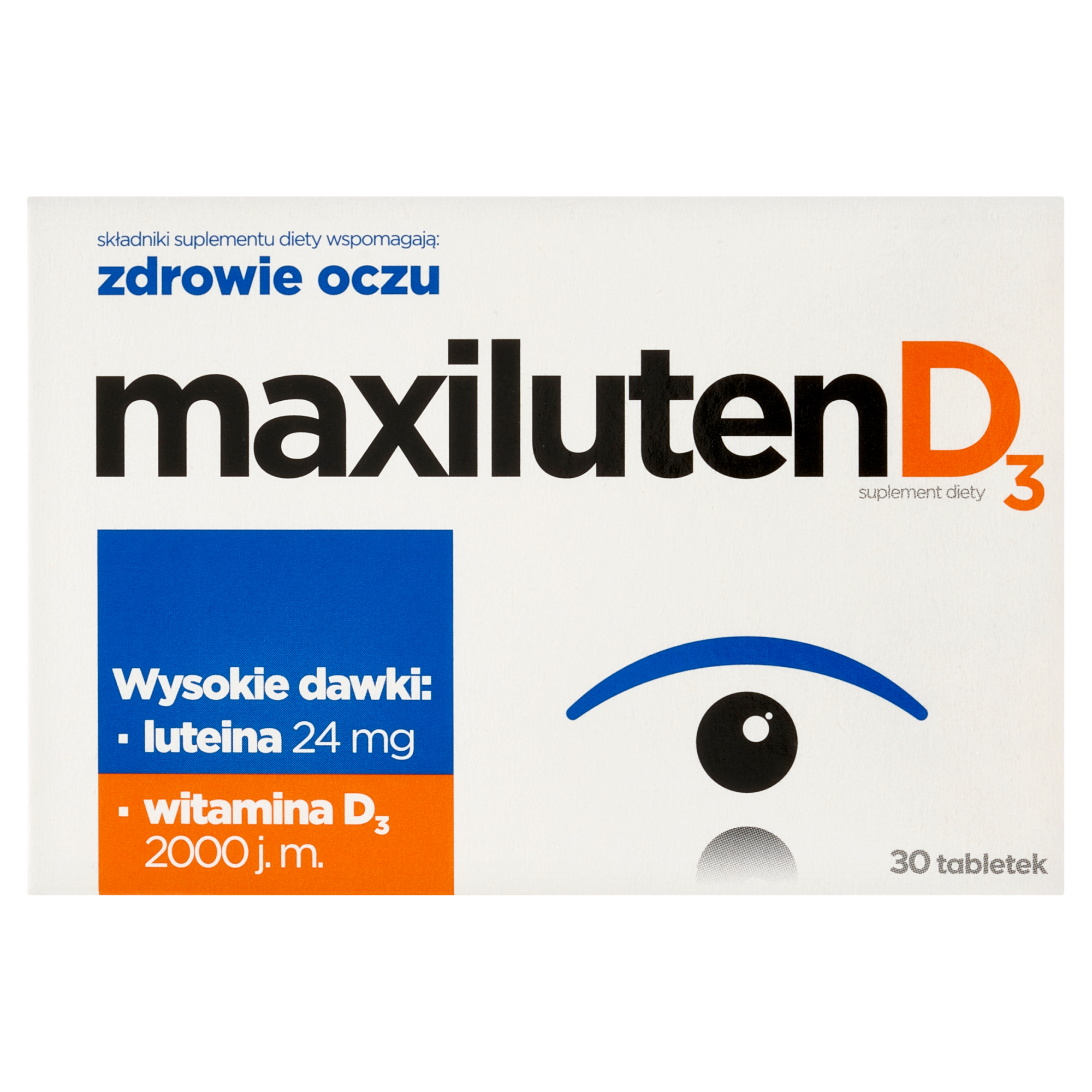 MAXILUTEN D3 - 30 tabl. - zdrowie oczu i dobre widzenie - cena, opinie, właściwości zdjęcie