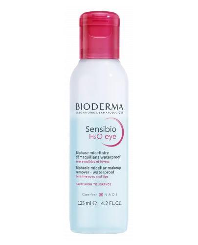 Bioderma Sensibio H2O Eye Woda micelarna do demakijażu oczu i ust dwufazowa, 125 ml zdjęcie