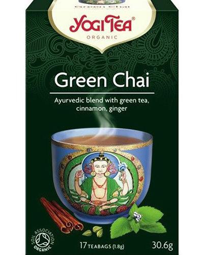 Yogi Tea Organic Green Chai Herbata Zielony Czaj, 17 sasz., cena, opinie, właściwości  zdjęcie