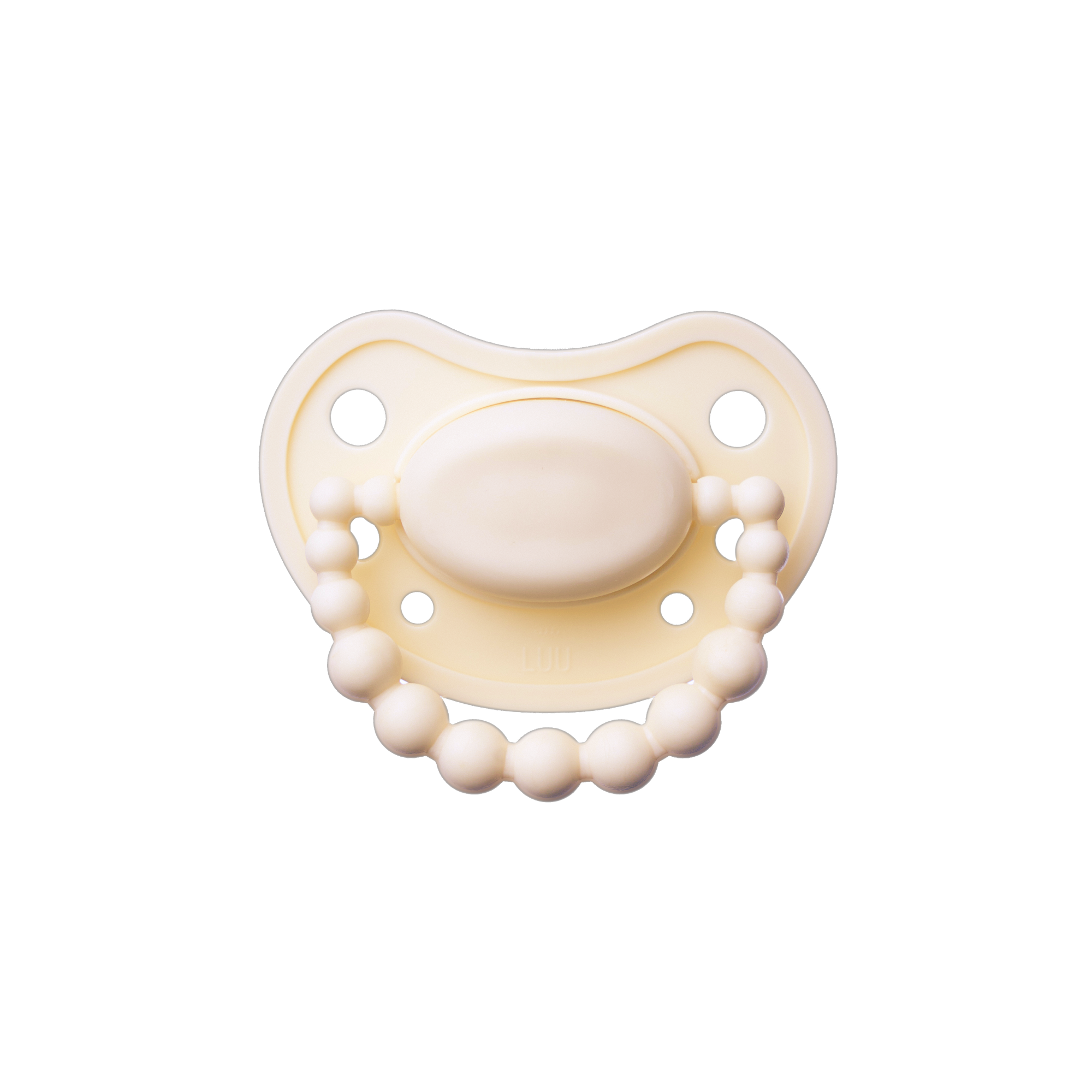 LUU Kids Smoczek pozycjonujący American Cream 6m+, 1 sztuka zdjęcie