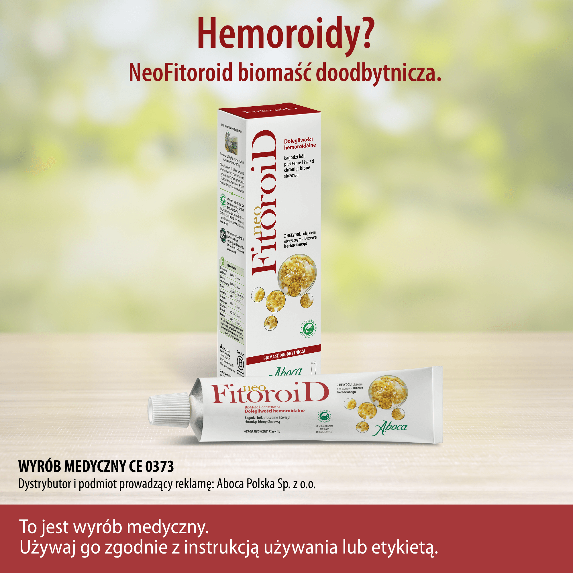 Aboca NeoFitoroiD maść doodbytnicza na hemoroidy 40 ml