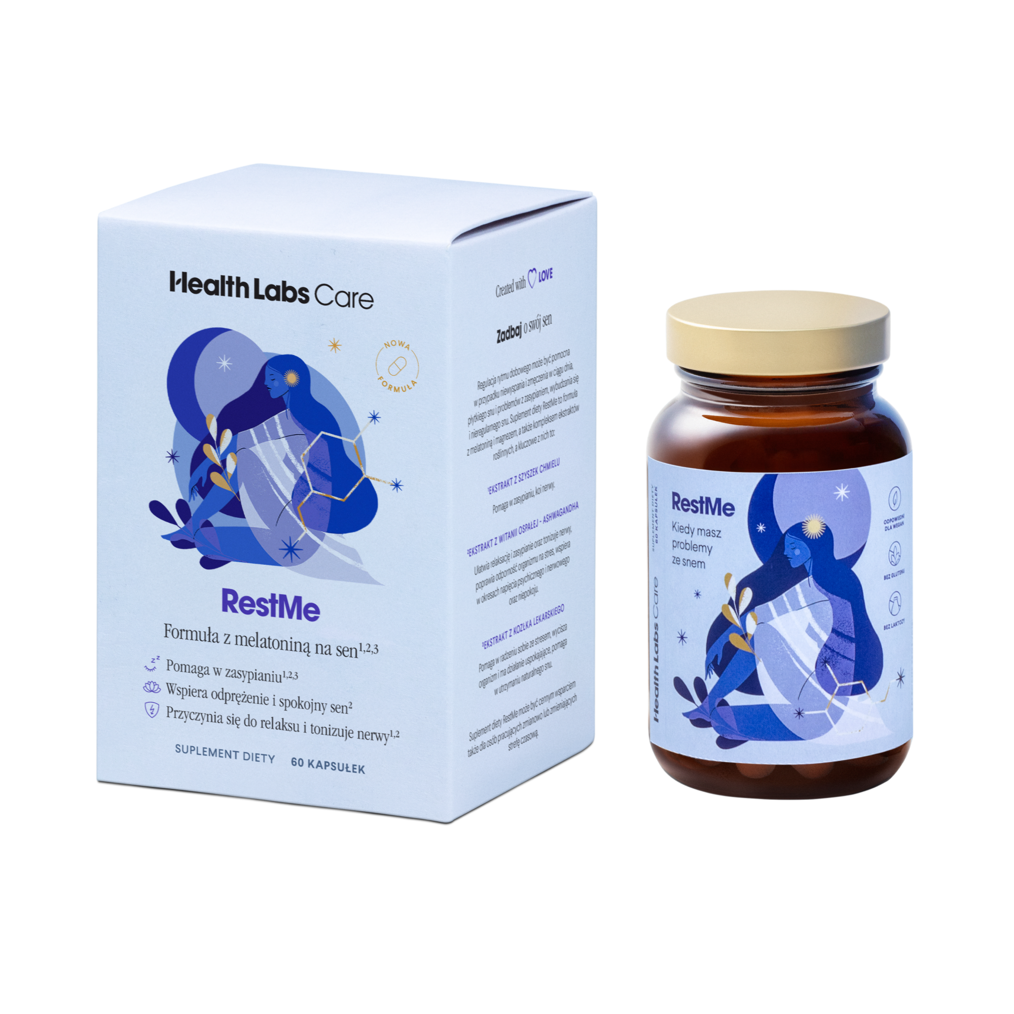 Health Labs RestMe, kapsułki, 60 sztuk zdjęcie