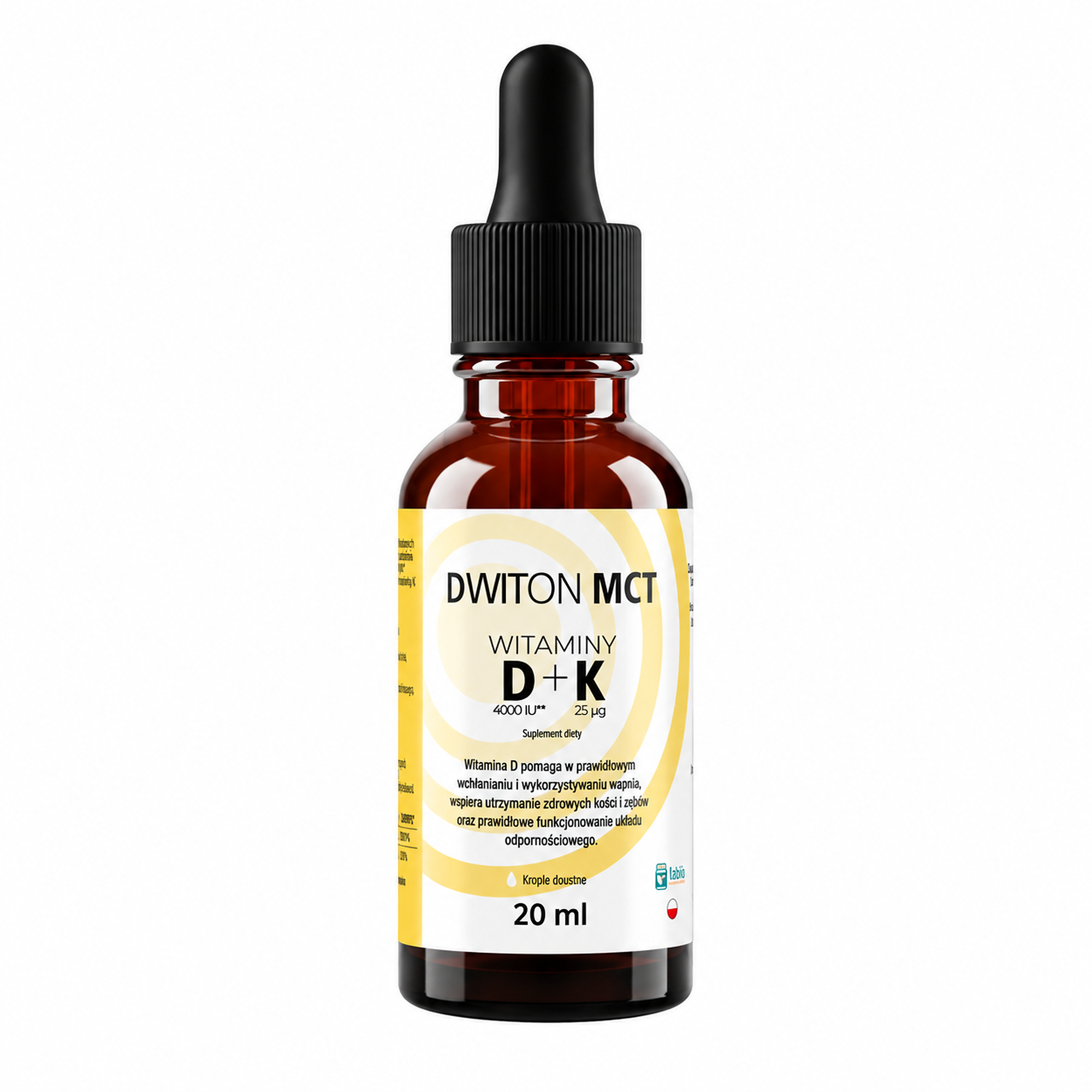 Dwiton MCT Witaminy D3 4000 IU + K2 25 mcg, 20ml zdjęcie