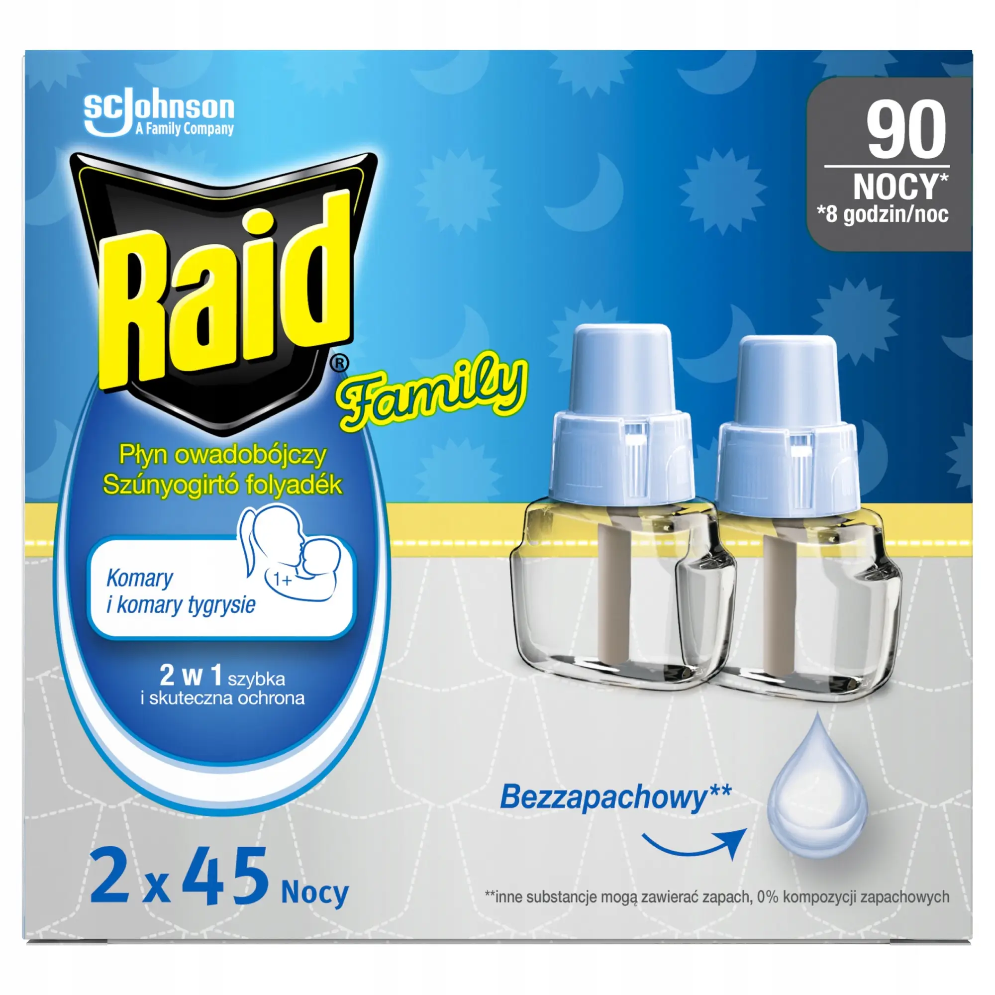 Raid Essentials Płyn do urządzenia przeciw komarom 2 x 45 nocy, 54 ml zdjęcie