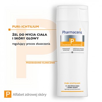 Pharmaceris P Puri-Ichtilium, żel do mycia ciała i skóry głowy, 250 ml