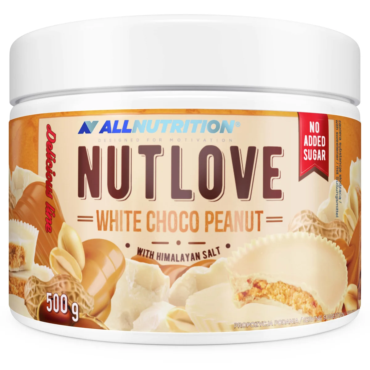 Allnutrition Nutlove White Choco Peanut, 500 g zdjęcie
