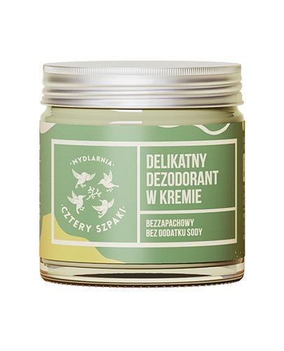 Mydlarnia Cztery Szpaki, Delikatny dezodorant w kremie bezzapachowy, 60 ml zdjęcie