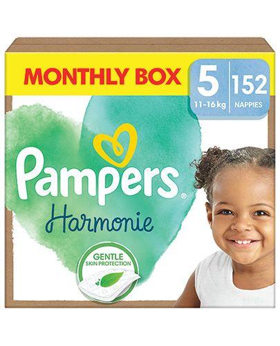 Pampers Harmonie Baby Pieluszki, rozmiar 5, 11 kg-16 kg, 152 sztuk zdjęcie