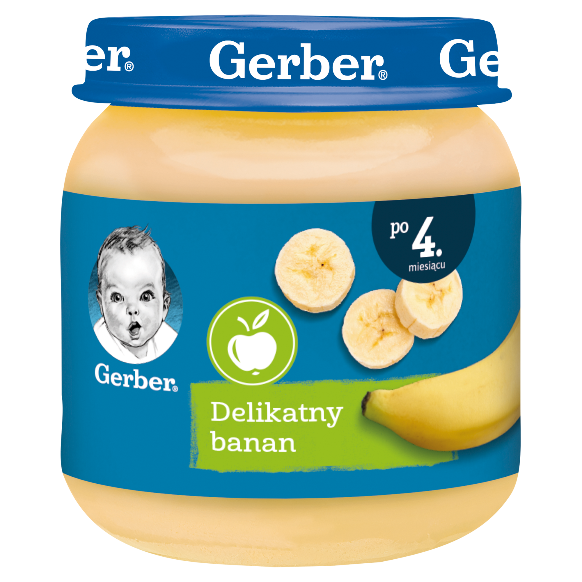 GERBER Delikatny banan po 4 miesiącu - 125 g zdjęcie