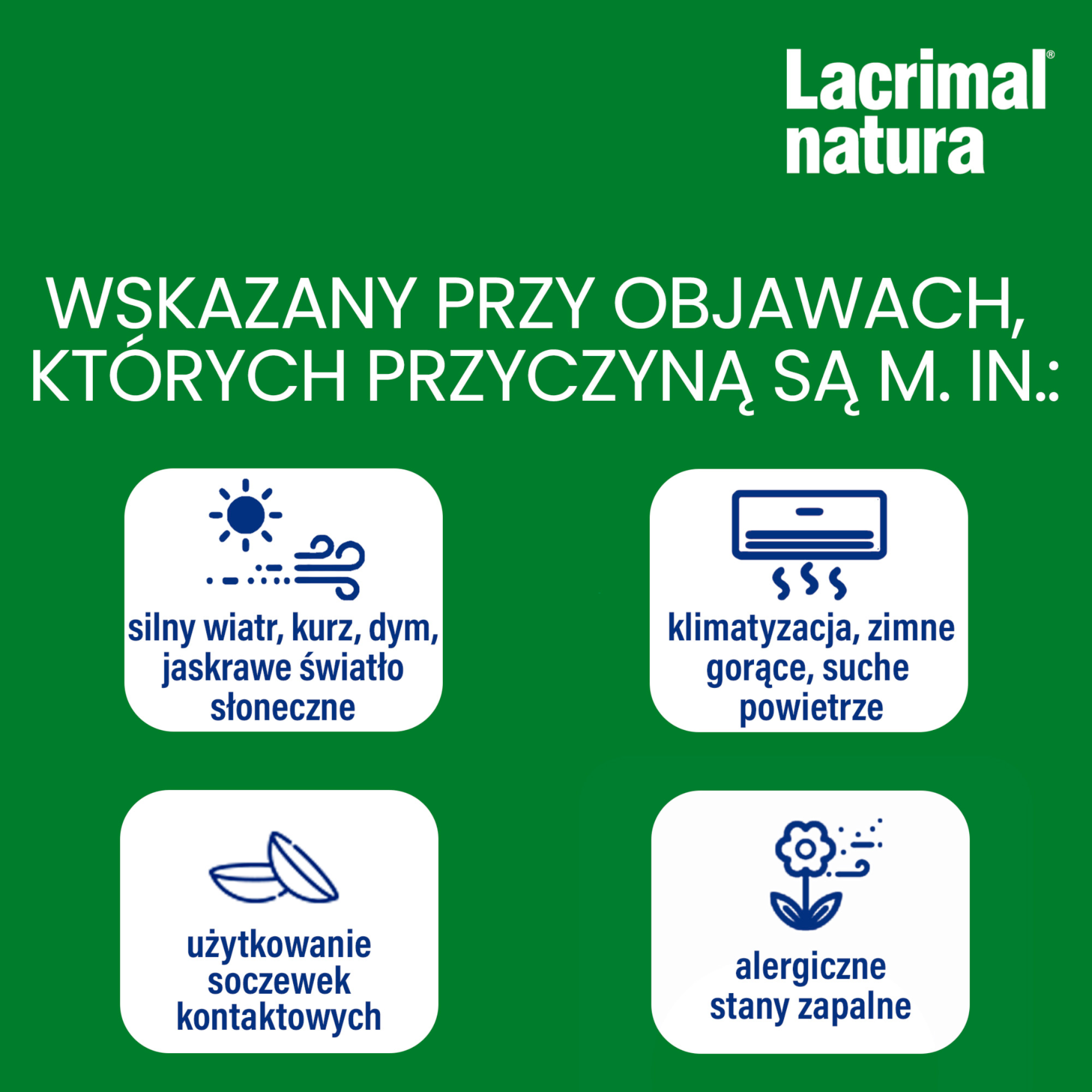 LACRIMAL NATURA Krople do oczu, 10 ml