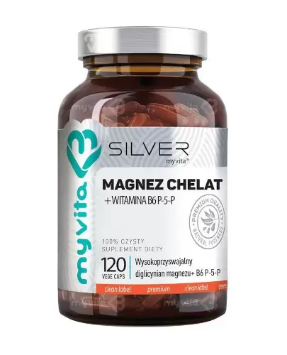 MyVita Silvet Magnez chelat + witamina B6 120 kapsułek zdjęcie