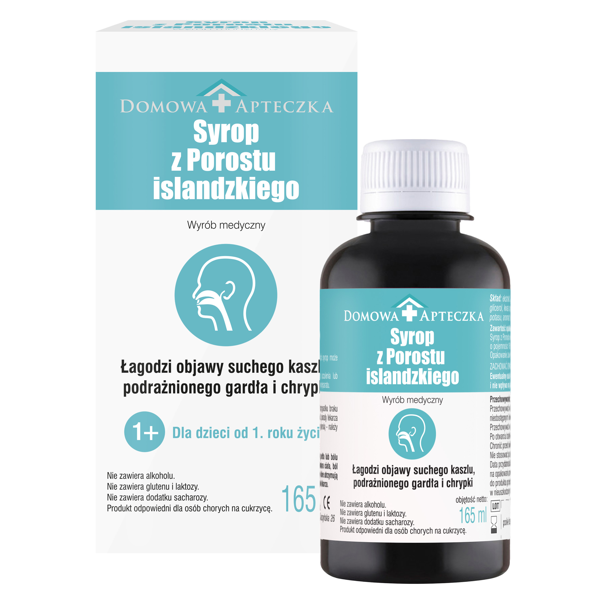 Syrop z porostu islandzkiego dla dzieci od 1. roku życia 165 ml zdjęcie