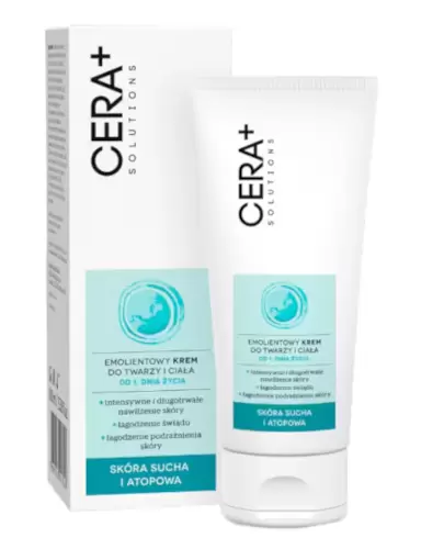 Cera+ Solutions emolientowy krem do twarzy i ciała dla dzieci 1. dnia życia 100 ml  zdjęcie