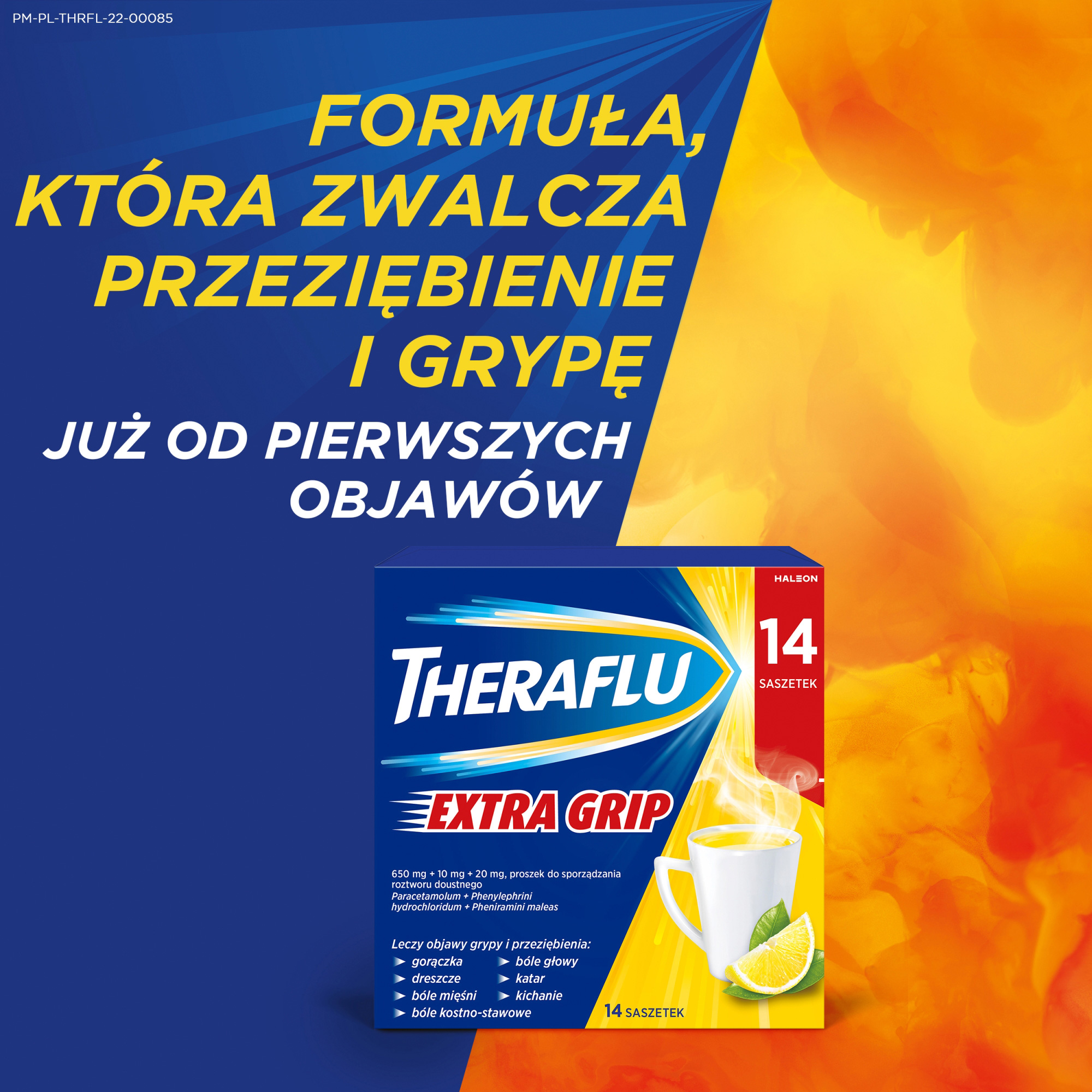 Theraflu Extra Grip, saszetki, 14 sztuk