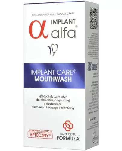 Alfa Implant Care specjalistyczny płyn do płukania jamy ustnej po zabiegach implantacyjnych 200 ml zdjęcie