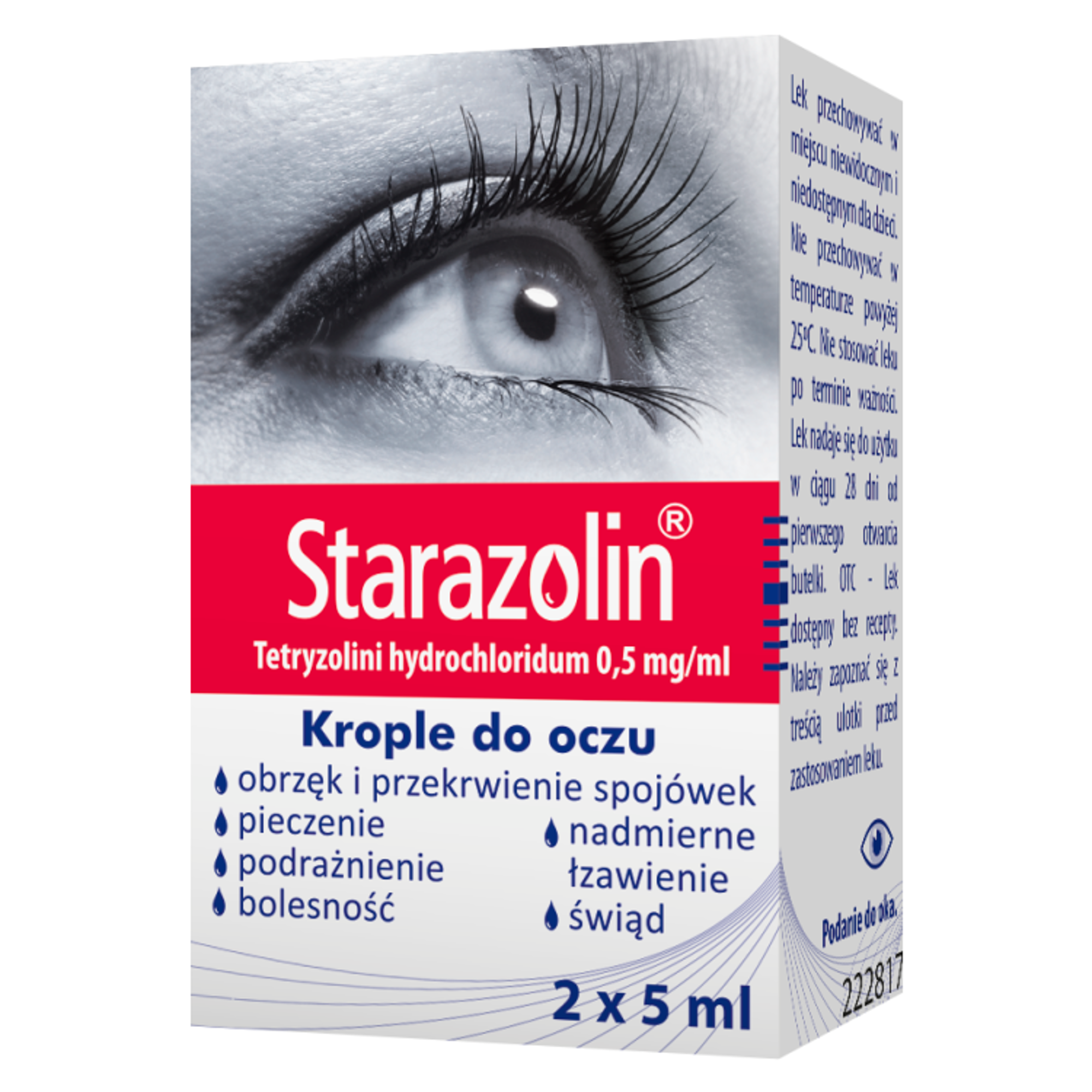 Starazolin 0,5 mg/ml krople do oczu 2 x 5 ml zdjęcie