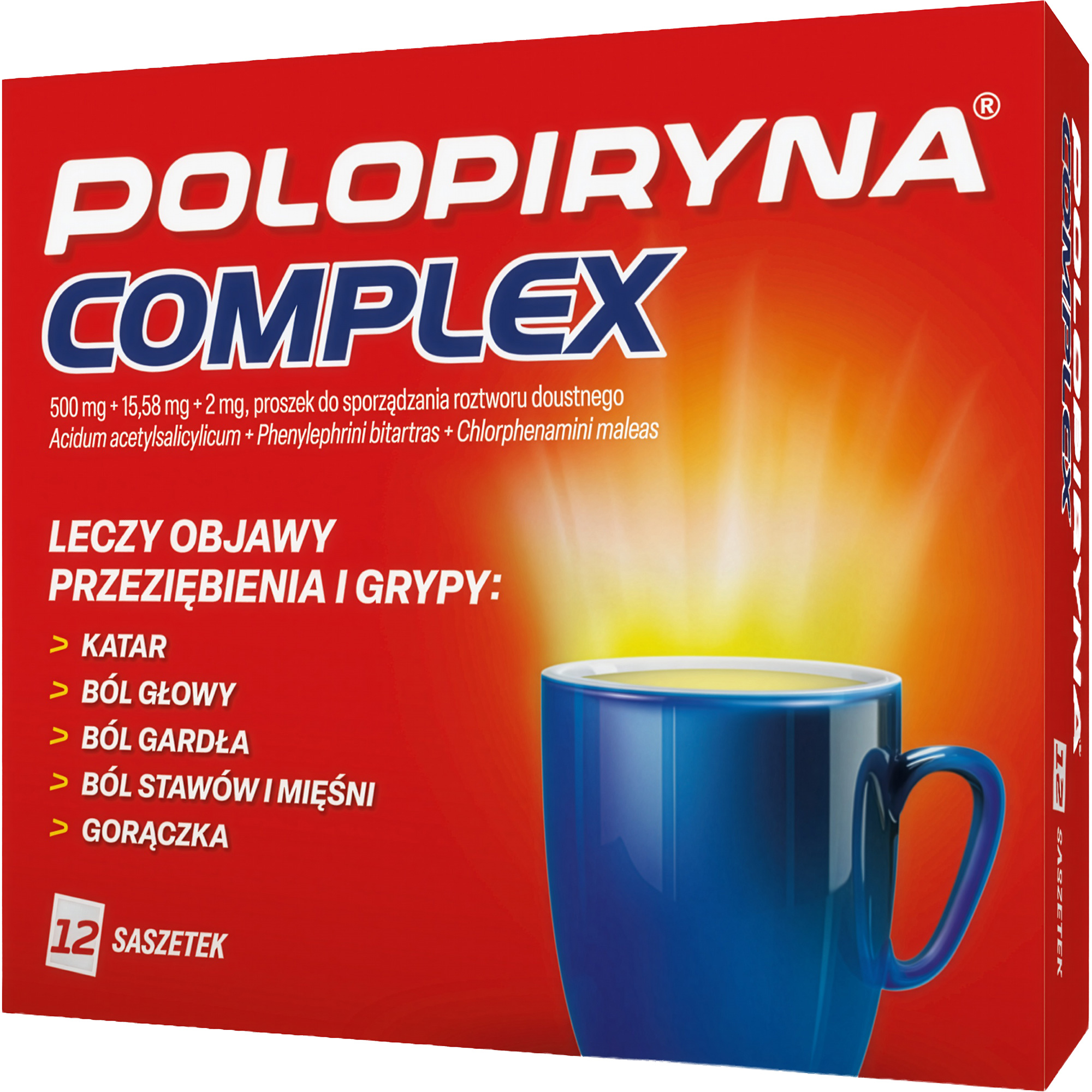 Polopiryna Complex 500 mg, 12 saszetek zdjęcie