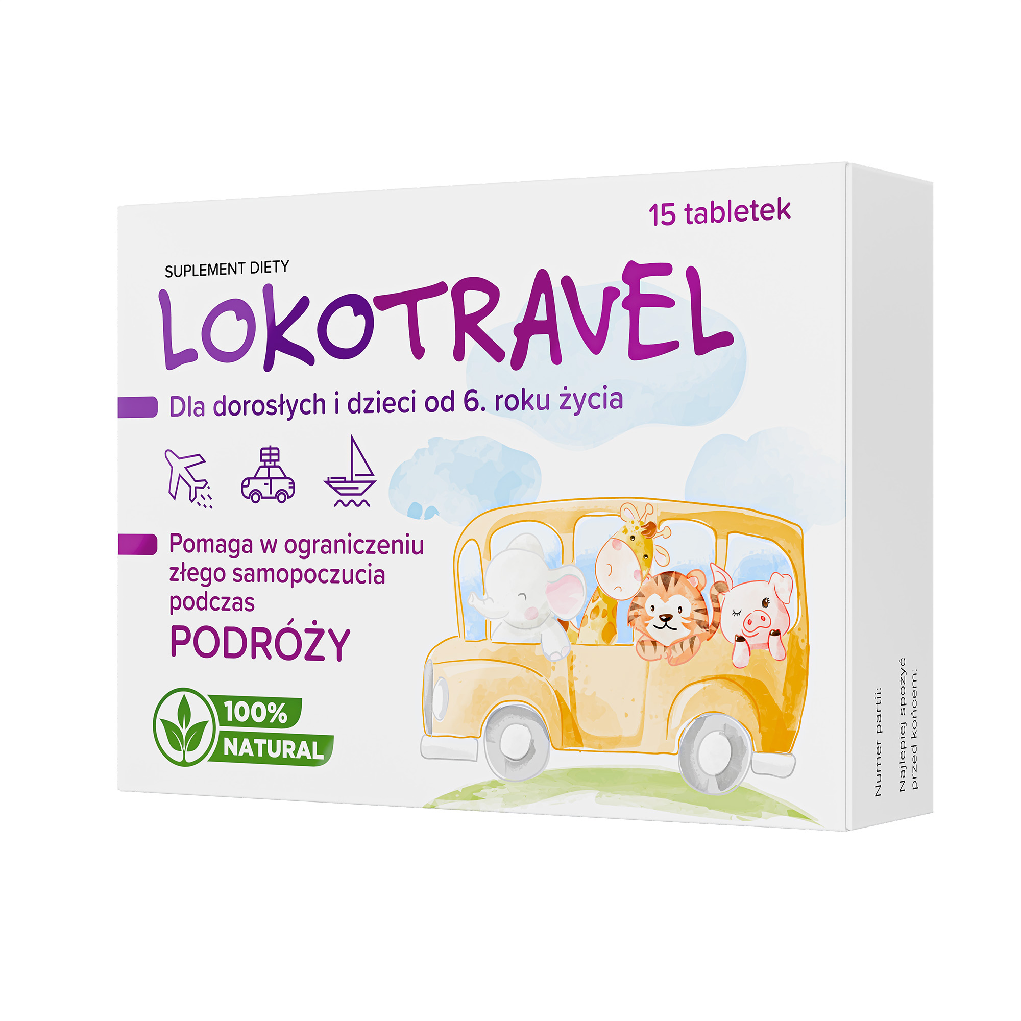 Lokotravel, tabletki, 15 sztuk