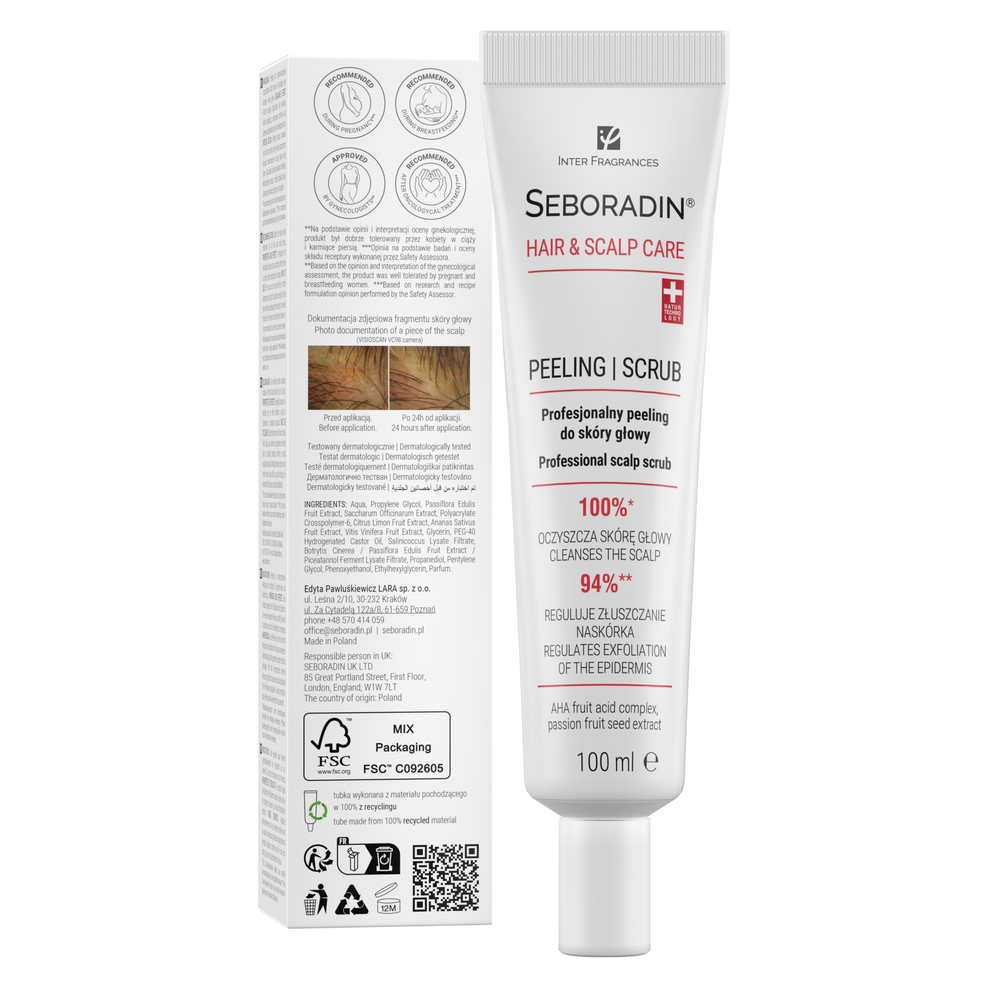 Seboradin Hair&Scalp Care profesjonalny peeling do skóry głowy 100 ml zdjęcie
