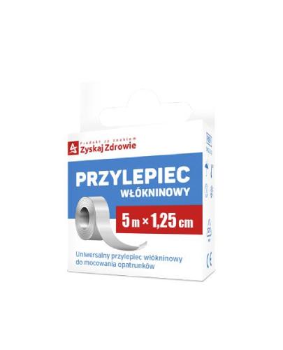 Zyskaj Zdrowie Przylepiec włókninowy na rolce 5 m x 1,25 cm 1 sztuka zdjęcie