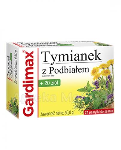 GARDIMAX Tymianek z podbiałem + 20 ziół, 24 pastylki zdjęcie