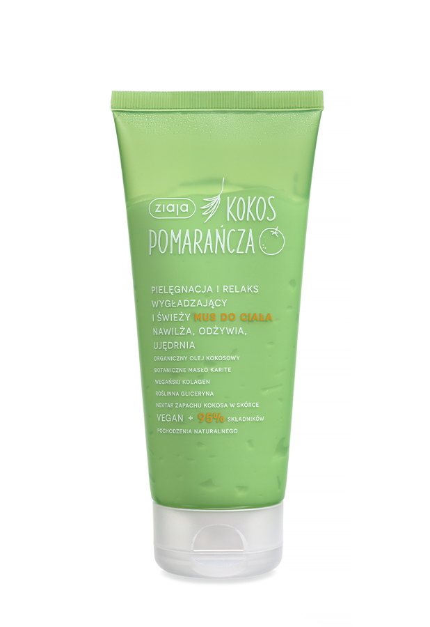 Ziaja Kokos Pomarańcza wygładzający i świeży mus do ciała 200 ml zdjęcie