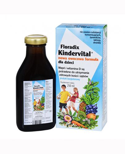 Salus Floradix Kindervital, nowa owocowa formuła, płyn, 250 ml zdjęcie