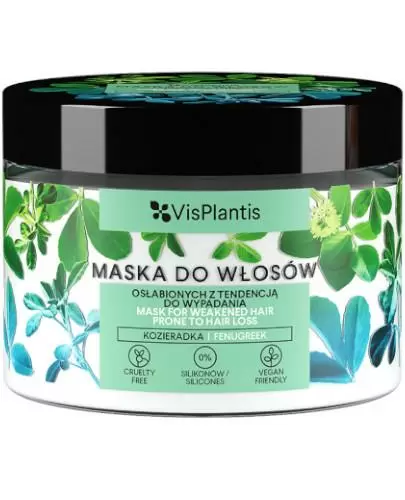 Vis Plantis maska do włosów osłabionych z tendencją do wypadania kozieradka, czarna rzepa i skrzyp polny 300 ml zdjęcie