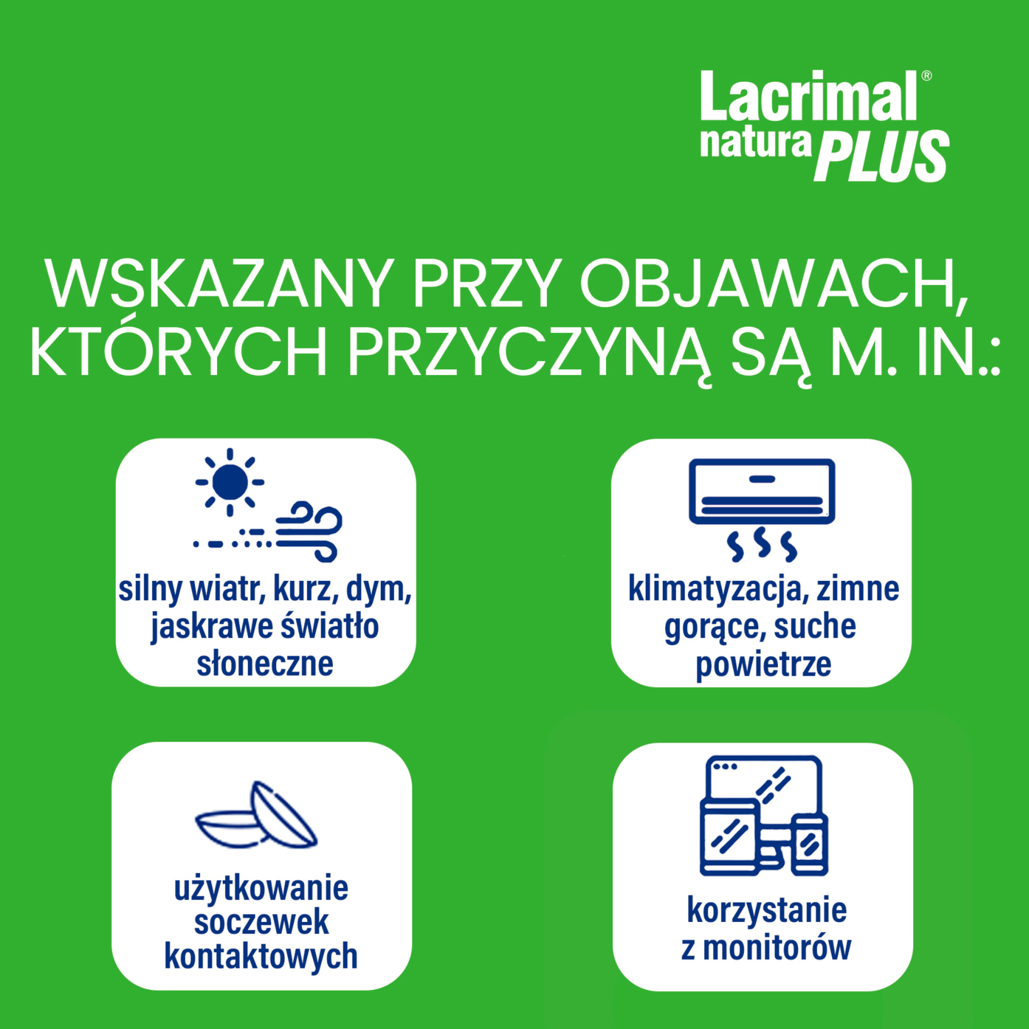 LACRIMAL NATURA PLUS Krople do oczu, 10 ml