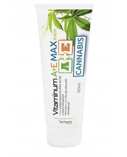 Red Pharma Vitaminum A+E Max Cannabis Krem pielęgnacyjny do skóry suchej z olejem konopnym, 100 ml - cena, opinie, właściwości zdjęcie