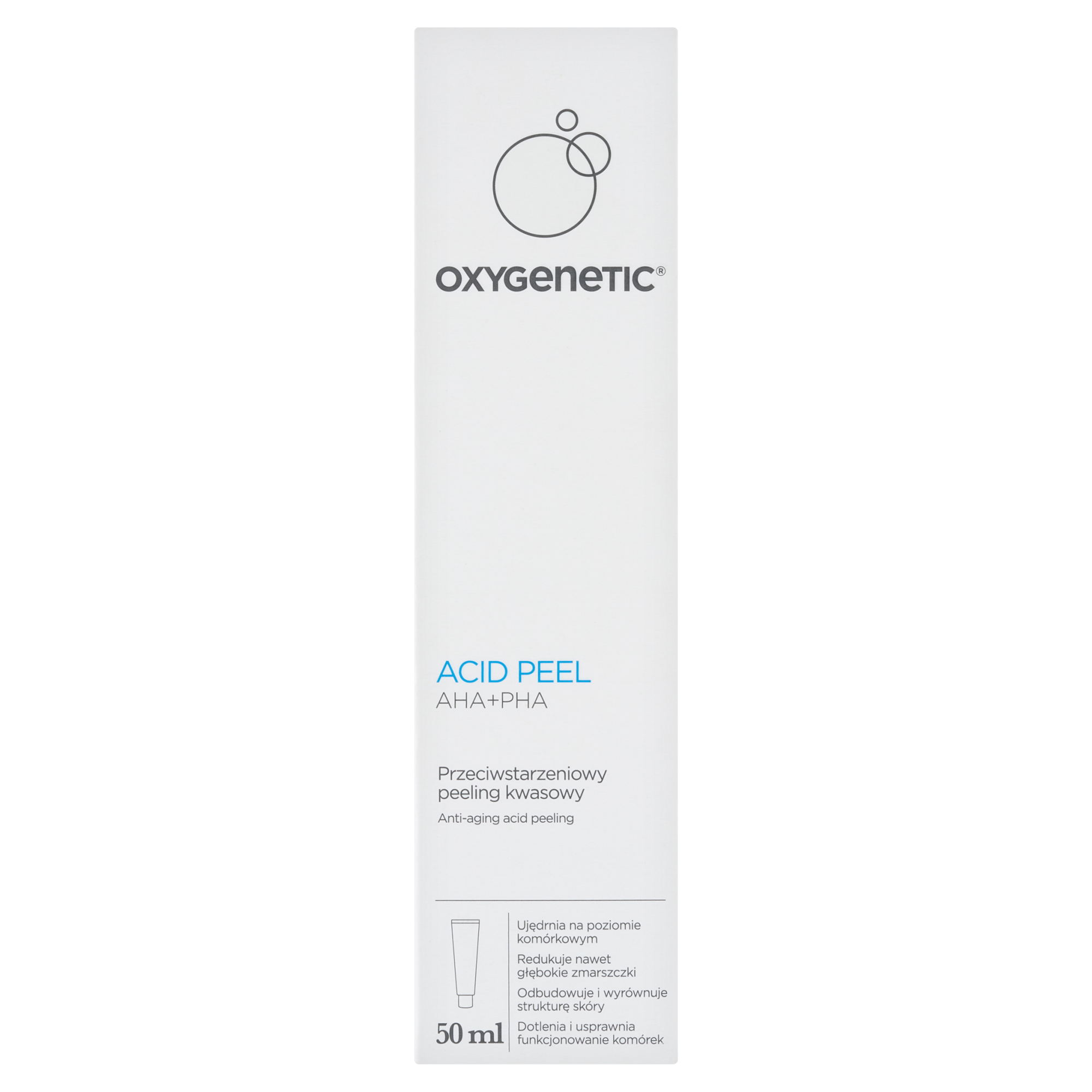 Oxygenetic Acid Peel Aha+Pha, przeciwstarzeniowy peeling kwasowy, 50 ml zdjęcie