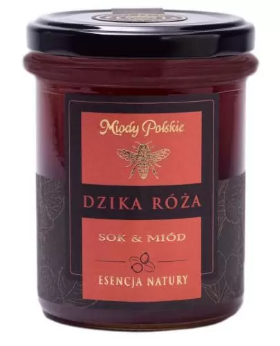 Miody Polskie Sok & Miód Dzika róża 250 g zdjęcie